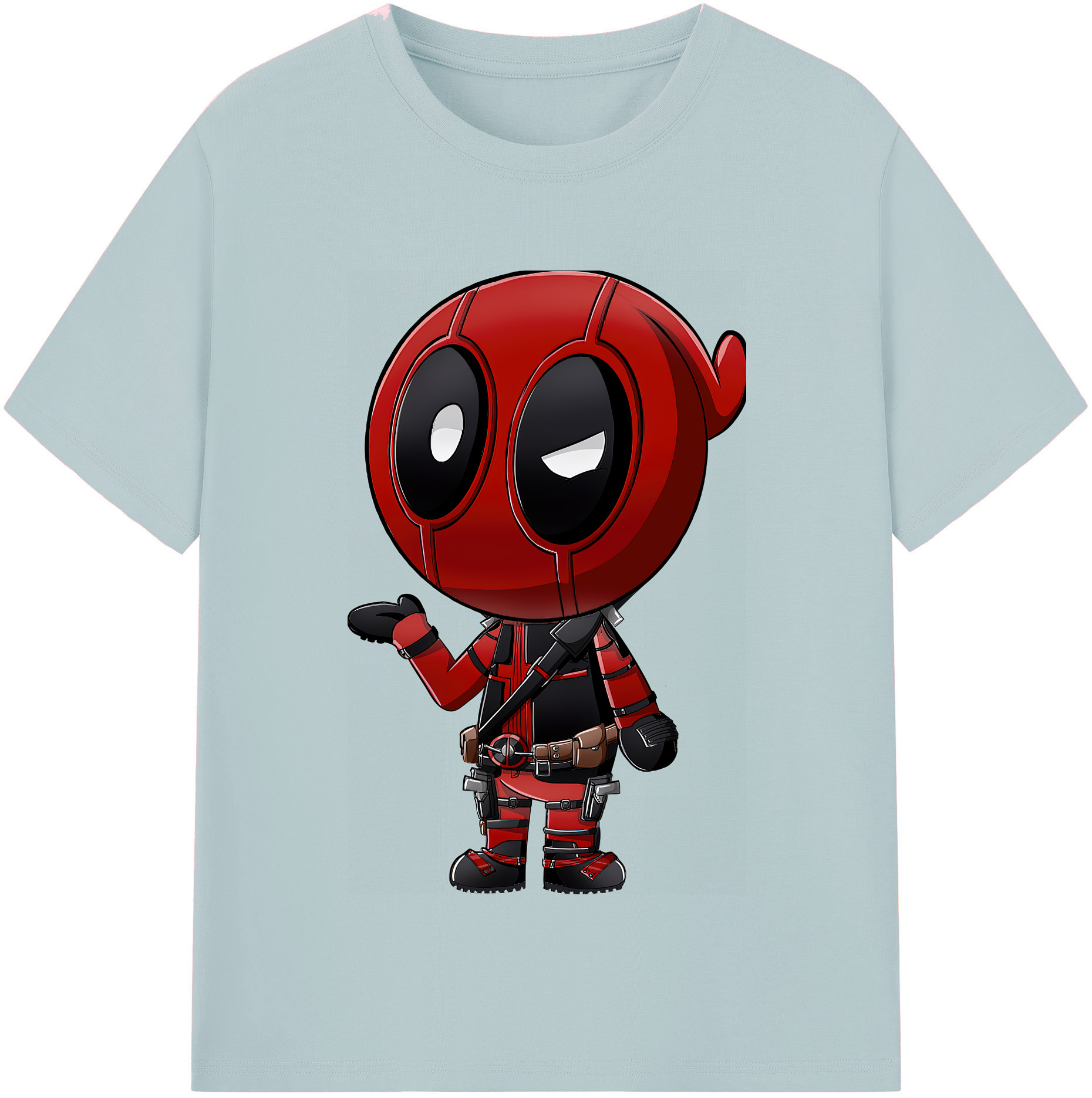 （画像用） Deadpool デッドプール 綿100％半袖Tシャツ（フロントプリント）